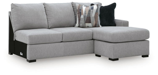 Lakepoint - RAF Sofa Chaise - Nickel - Tallahassee Discount Furniture (FL)