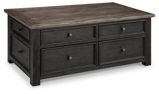 Tyler Creek - Grayish Brown / Black - Lift Top Cocktail Table - Tallahassee Discount Furniture (FL)