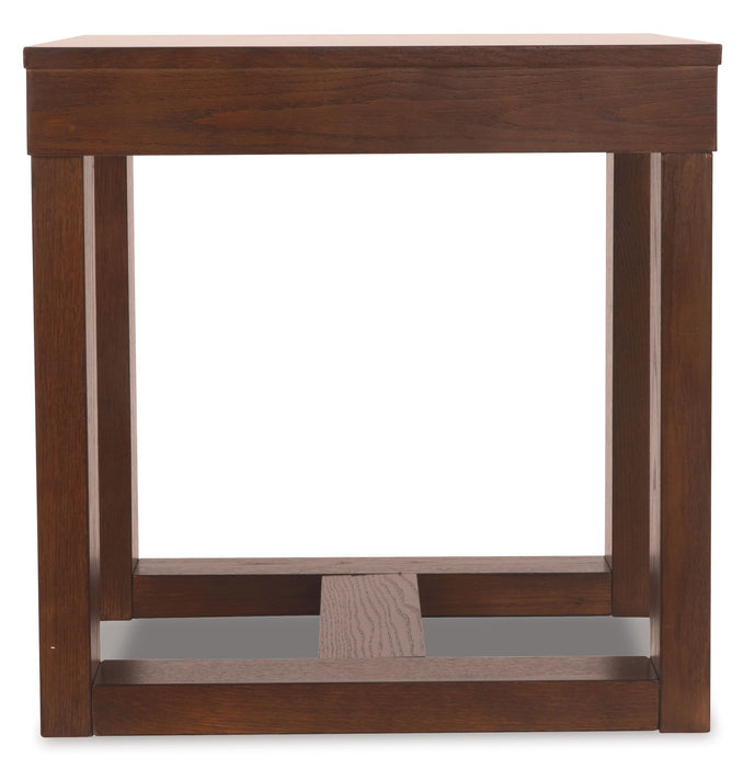 Watson - Square End Table - Dark Brown - Tallahassee Discount Furniture (FL)
