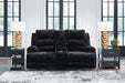 Rhine Falls - Double Reclining Power Loveseat With Console - Onyx - Tallahassee Discount Furniture (FL)