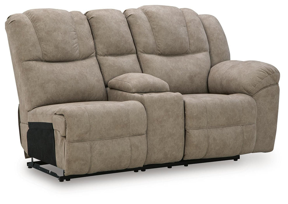 Pearce-Pike - RAF Reclining Loveseat With Console - Birch - Tallahassee Discount Furniture (FL)