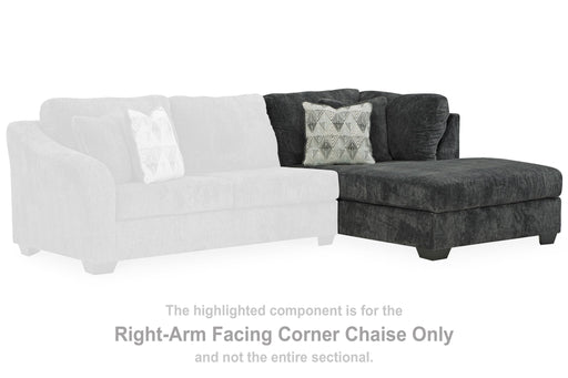 Biddeford - Shadow - Raf Corner Chaise - Tallahassee Discount Furniture (FL)