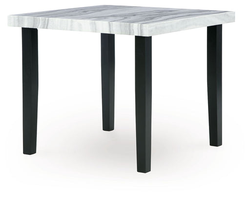 Mervannie - Square Dining Room Counter Table - Gray / Black - Tallahassee Discount Furniture (FL)