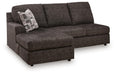 Lentiz - LAF Sofa Chaise - Onyx - Tallahassee Discount Furniture (FL)