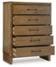 Sherbana - Light Brown - Five Drawer Chest - Tallahassee Discount Furniture (FL)