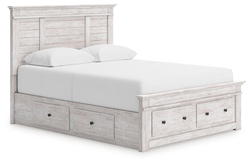 Makidern - Panel Storage Bed With 2 Under Bed Storage Units - Tallahassee Discount Furniture (FL)