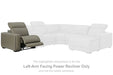 Correze - Gray - LAF Zero Wall Power Recliner - Tallahassee Discount Furniture (FL)