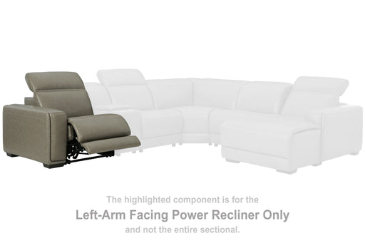 Correze - Gray - LAF Zero Wall Power Recliner - Tallahassee Discount Furniture (FL)