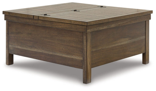 Moriville - Grayish Brown - Lift Top Cocktail Table - Tallahassee Discount Furniture (FL)