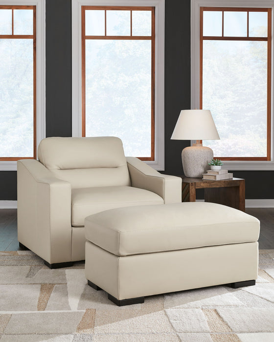 Treasure Trove - 2 Pc. - Chair And A Half, Ottoman - Almond - Tallahassee Discount Furniture (FL)