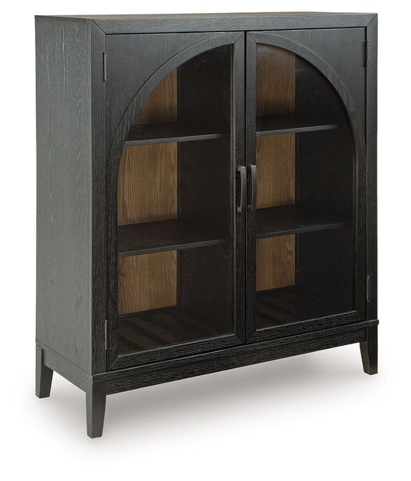 Armenleigh - Black / Brown - Bar Cabinet - Tallahassee Discount Furniture (FL)
