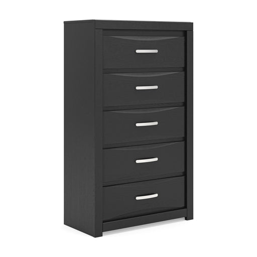 Stabotta - Five Drawer Chest - Black - Tallahassee Discount Furniture (FL)