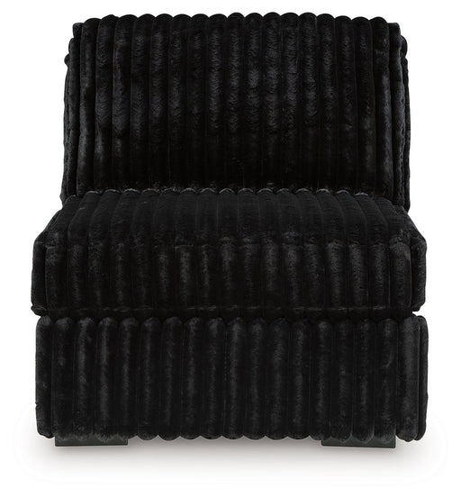 Midnight-Madness - Armless Chair - Onyx - Tallahassee Discount Furniture (FL)