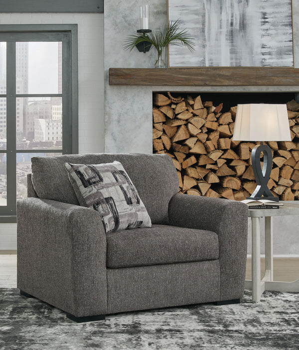 Gardiner - 2 Pc. - Chair And A Half, Ottoman - Pewter - Tallahassee Discount Furniture (FL)