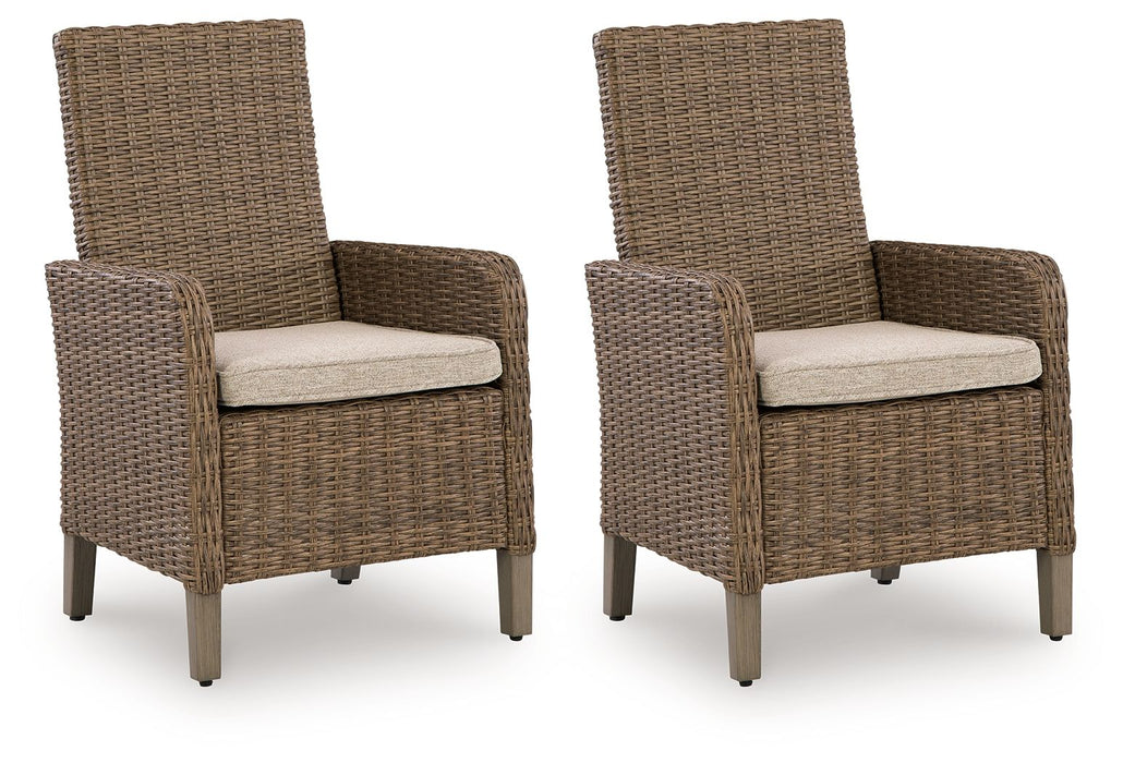 Laguna Heights - Arm Chair With Cushion (Set of 2) - Beige - Tallahassee Discount Furniture (FL)
