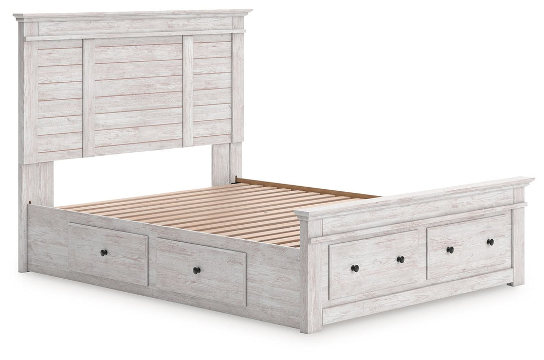 Makidern - Panel Storage Bed With 2 Under Bed Storage Units - Tallahassee Discount Furniture (FL)
