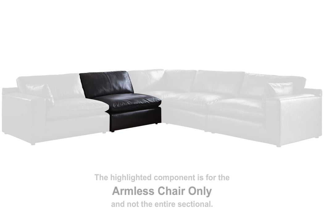 Emilia - Armless Chair - Black - Tallahassee Discount Furniture (FL)