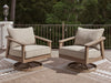 Harmony Headlands - Swivel Lounge With Cushion - Natural / Gray - Tallahassee Discount Furniture (FL)