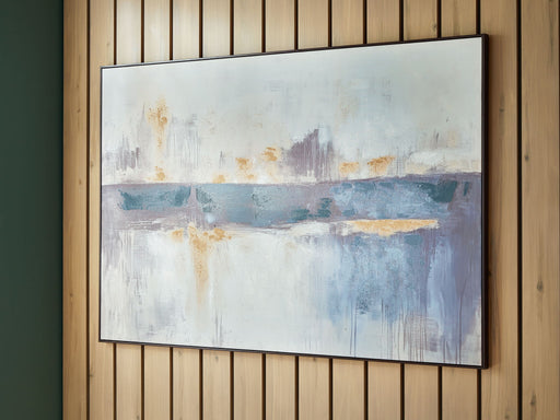 Gatesford - Wall Art - Blue / White / Tan - Tallahassee Discount Furniture (FL)