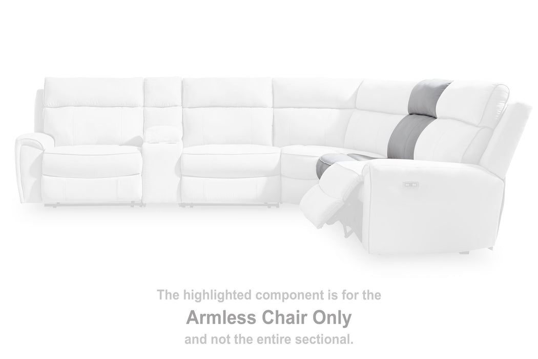 Social Pointe - Pearl / Ash - Armless Chair - Tallahassee Discount Furniture (FL)