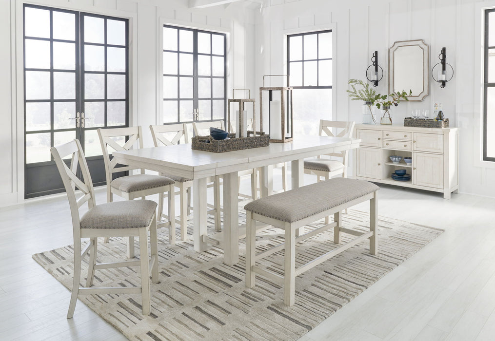 Robbinsdale - Rectangular Counter Height Dining Extension Table Set - Tallahassee Discount Furniture (FL)