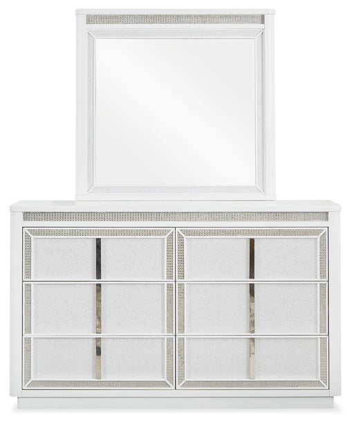 Chalanna - White - Dresser And Mirror - Tallahassee Discount Furniture (FL)