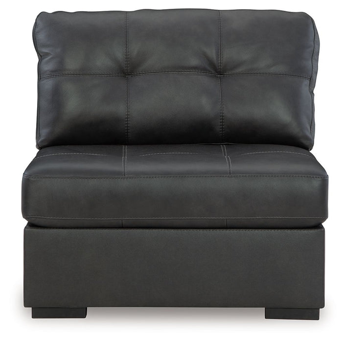 Brindley Pier - Fog - Armless Chair - Tallahassee Discount Furniture (FL)