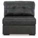 Brindley Pier - Fog - Armless Chair - Tallahassee Discount Furniture (FL)