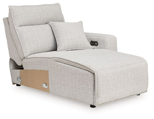 Modmax II - RAF Press Back Power Chaise - Stone - Tallahassee Discount Furniture (FL)