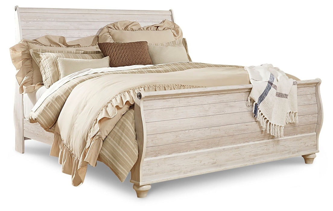 Willowton - Sleigh Bed - Tallahassee Discount Furniture (FL)