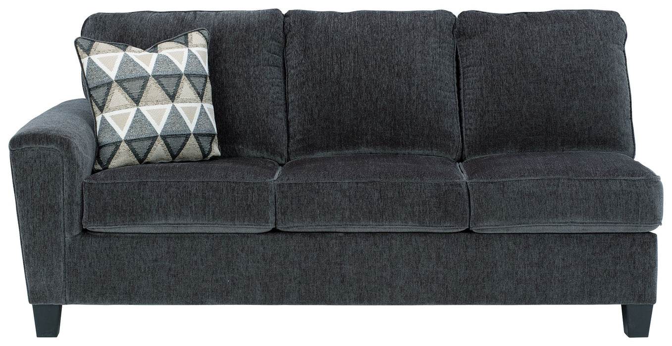Abinger - Smoke - LAF Sofa - Tallahassee Discount Furniture (FL)