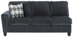 Abinger - Smoke - LAF Sofa - Tallahassee Discount Furniture (FL)