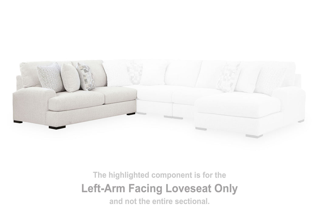 Misty-Lakes - LAF Loveseat - Chalk - Tallahassee Discount Furniture (FL)