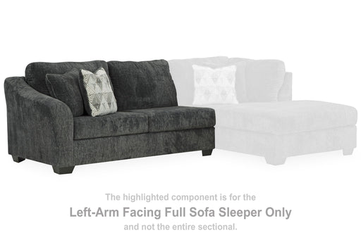 Biddeford - Shadow - Laf Full Sofa Sleeper - Tallahassee Discount Furniture (FL)