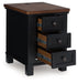 Wildenauer - Brown / Black - Chair Side End Table - Tallahassee Discount Furniture (FL)