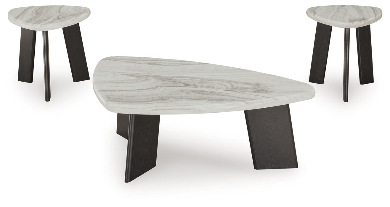 Lilyberg - Occasional Table Set (Set of 3) - Gray / Black - Tallahassee Discount Furniture (FL)