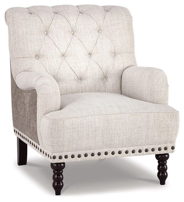 Tartonelle - Ivory / Taupe - Accent Chair - Tallahassee Discount Furniture (FL)