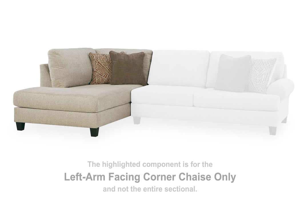 Steelwater Retreat - LAF Corner Chaise - Latte - Tallahassee Discount Furniture (FL)