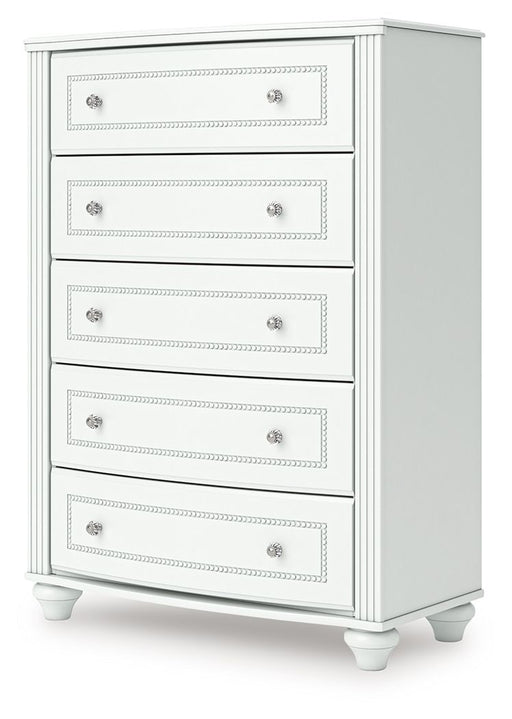 Kozlani - Five Drawer Chest - White - Tallahassee Discount Furniture (FL)