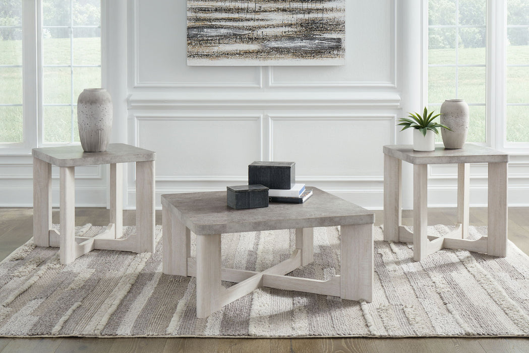 Garnilly - Whitewash - Occasional Table Set (Set of 3) - Tallahassee Discount Furniture (FL)