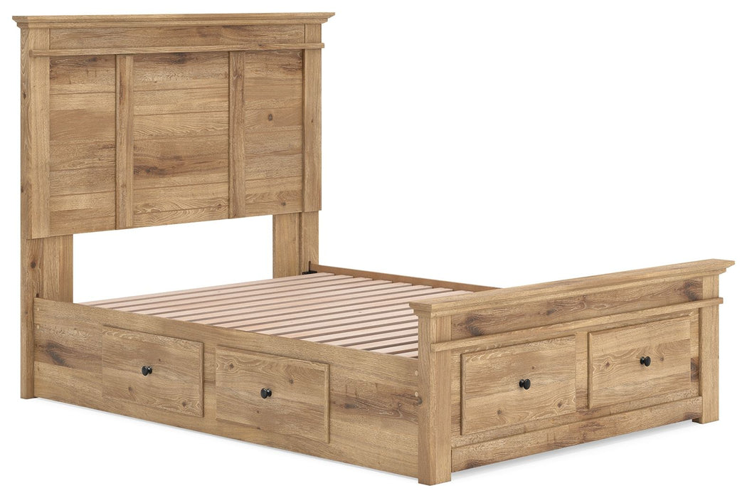 Makidern - Panel Storage Bed With 2 Under Bed Storage Units - Tallahassee Discount Furniture (FL)