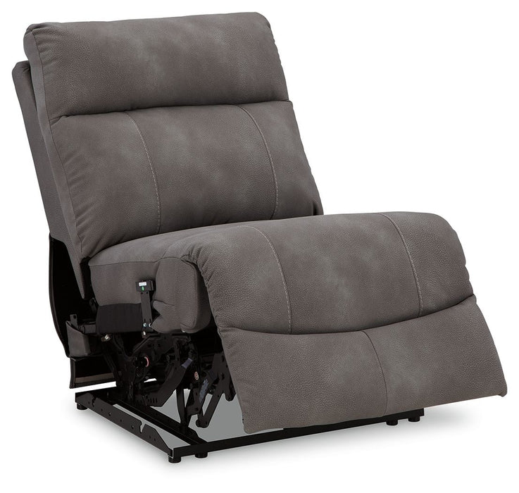 Next-gen Durapella - Slate - Power Armless Recliner With Adj Headrest - Tallahassee Discount Furniture (FL)