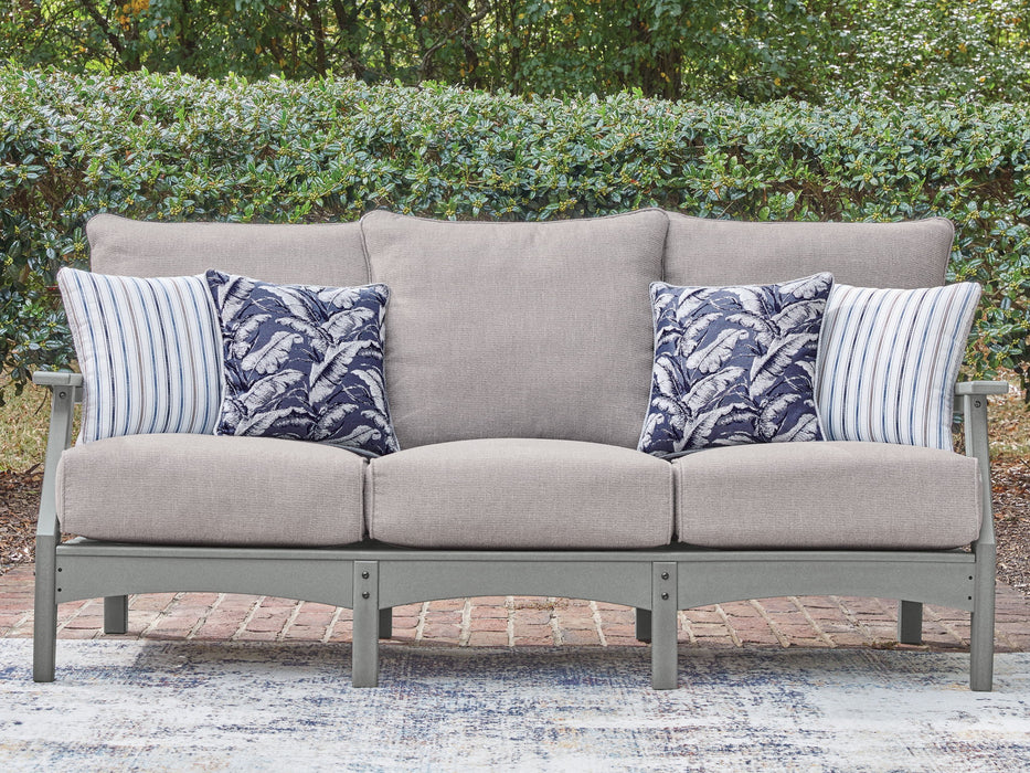 Cove Beach - Sofa With Cushion - Gray - Tallahassee Discount Furniture (FL)