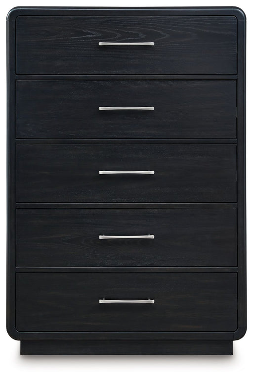 Rowanbeck - Black - Five Drawer Chest - Tallahassee Discount Furniture (FL)