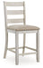 Skempton - Upholstered Barstool (Set of 2) - White - Tallahassee Discount Furniture (FL)