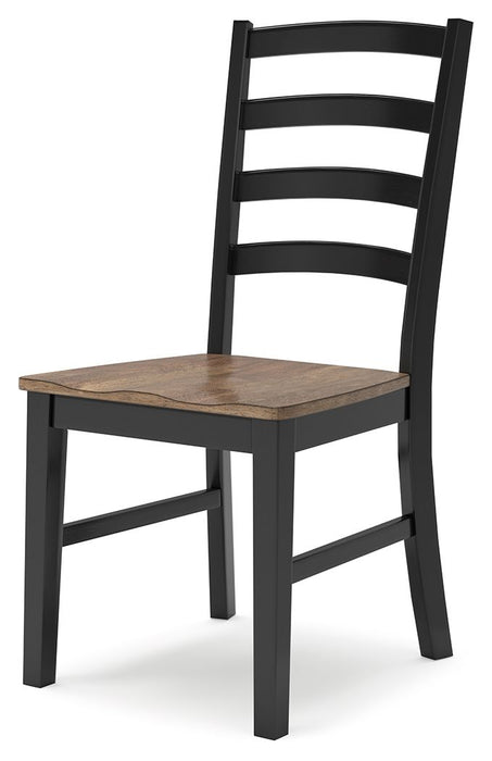 Wildenauer - Brown / Black - Dining Room Side Chair (Set of 2) - Tallahassee Discount Furniture (FL)