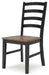 Wildenauer - Brown / Black - Dining Room Side Chair (Set of 2) - Tallahassee Discount Furniture (FL)