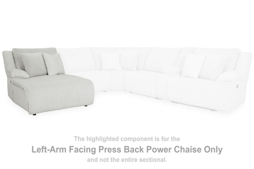 Top Tier - Alloy - Laf Press Back Power Chaise - Tallahassee Discount Furniture (FL)