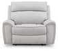 Social Pointe - Pearl / Ash - Power Recliner / Adjustable Headrest - Tallahassee Discount Furniture (FL)