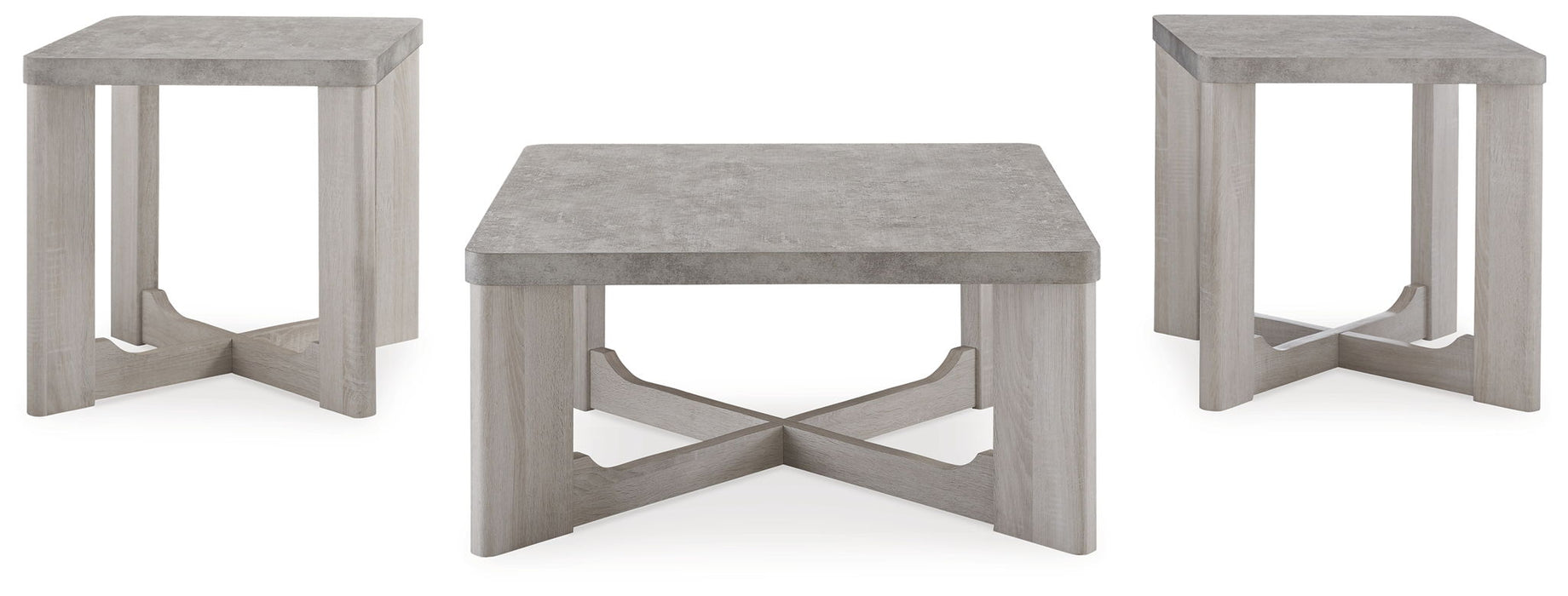 Garnilly - Whitewash - Occasional Table Set (Set of 3) - Tallahassee Discount Furniture (FL)